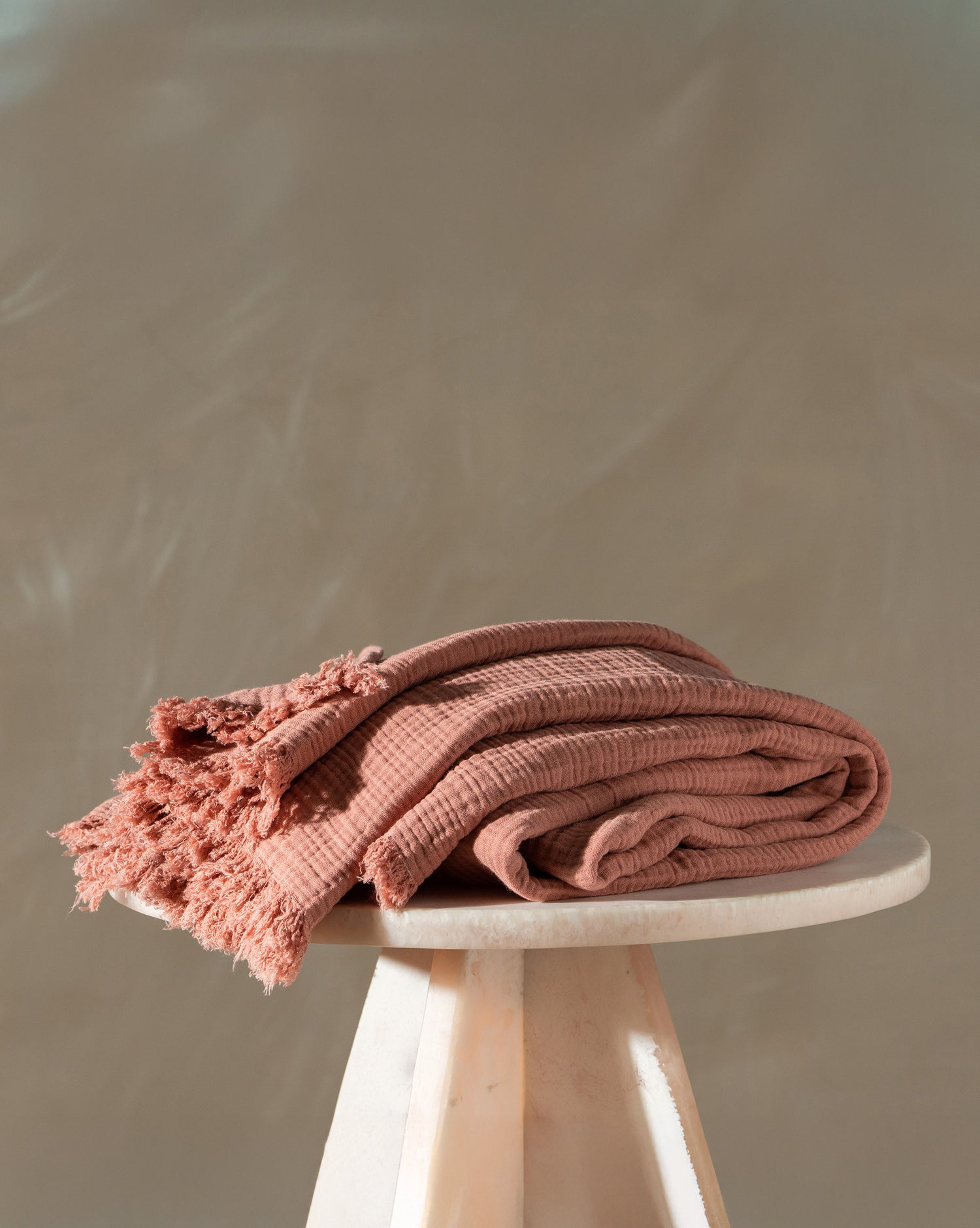 Enes Cotton Throw | Guava - - - Saardé - Saardé.