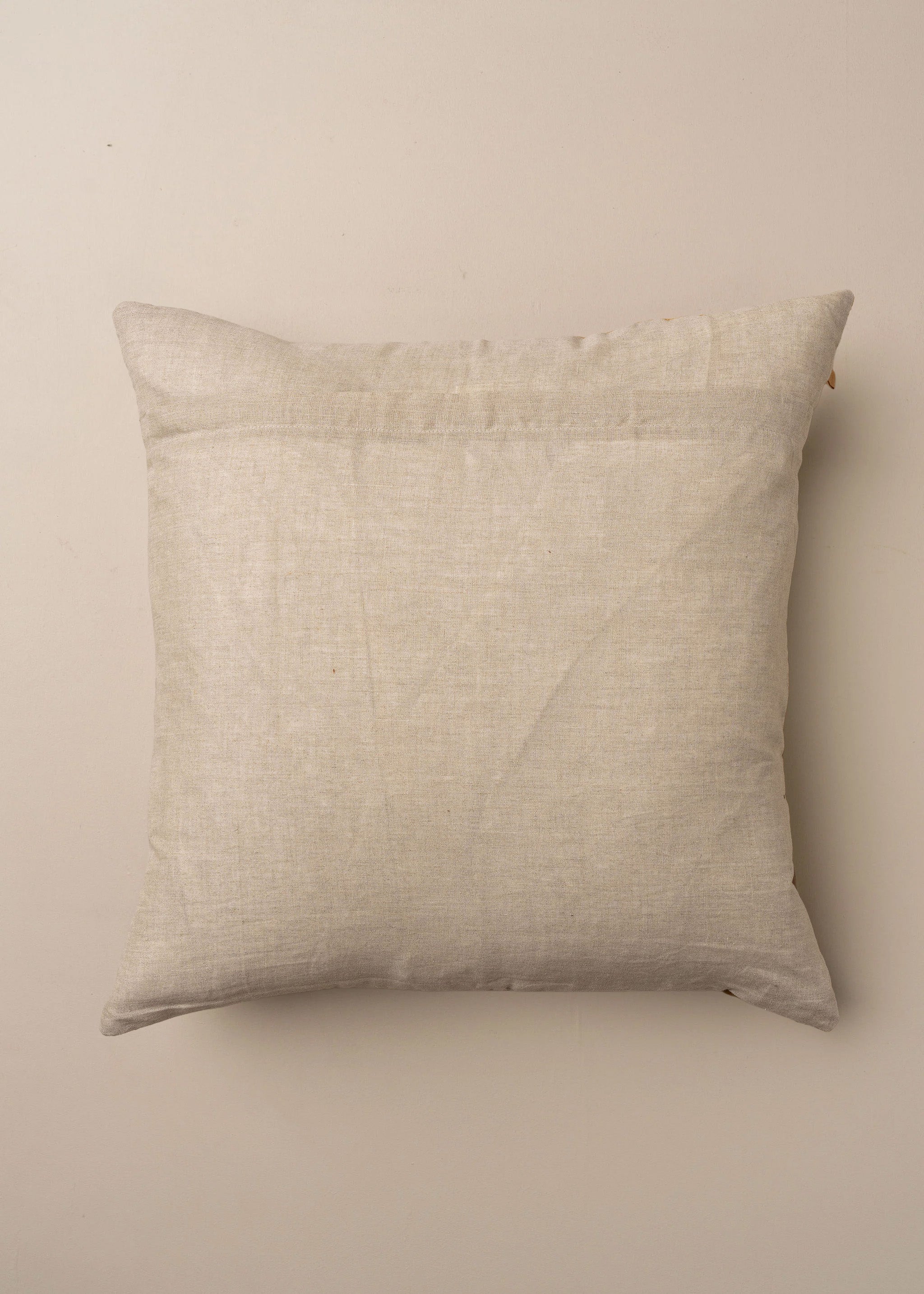Linen/Velvet Cushion | Chocolate - - - Saardé - Saardé.