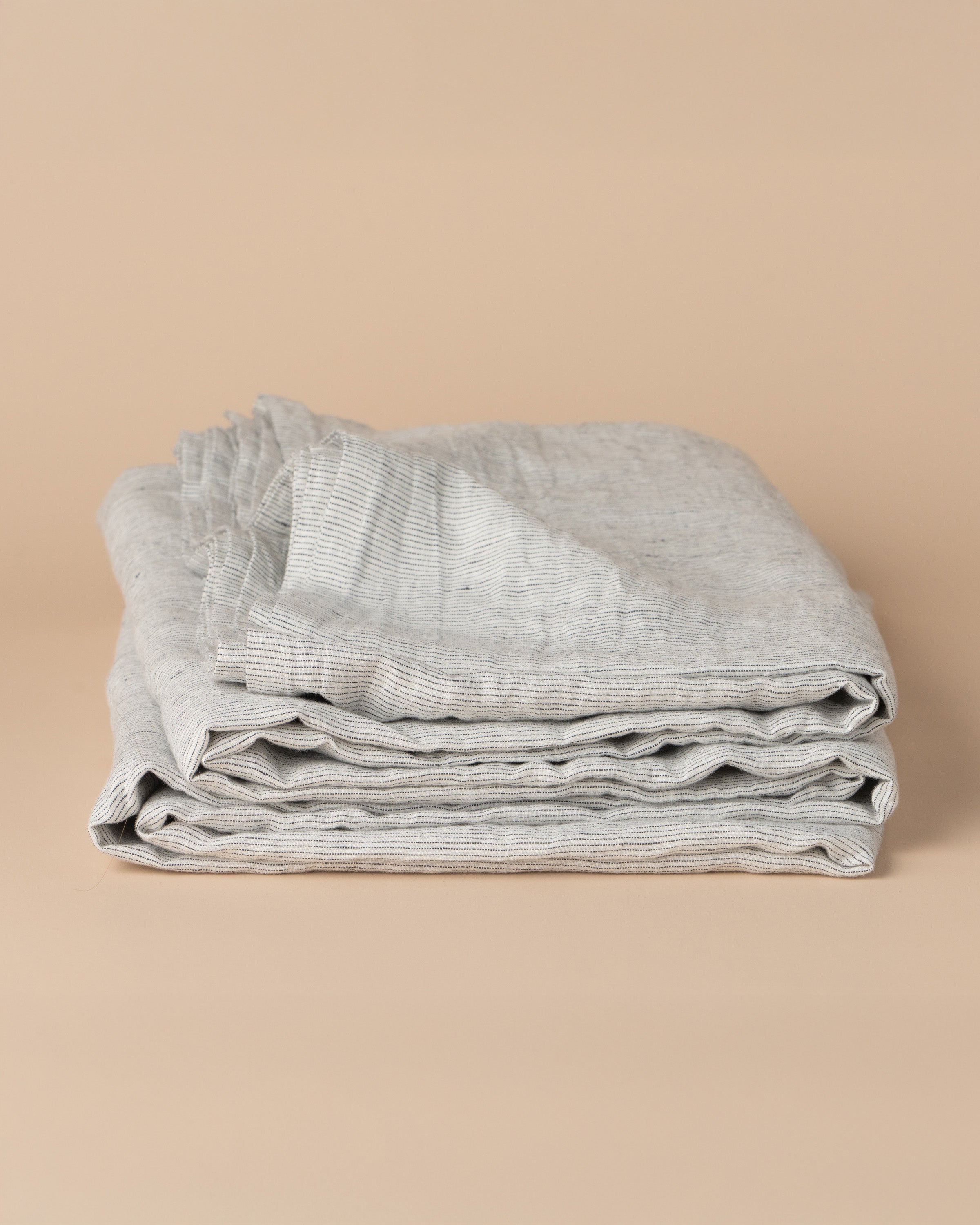 Linen Flat Sheet | Pin Stripe - - - Saardé - Saardé.