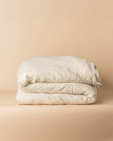 Linen Duvet Cover | Natural Stripe - - - Saardé - Saardé.