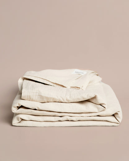 Shore Flat Sheet | Natural - - - Saardé - Saardé.