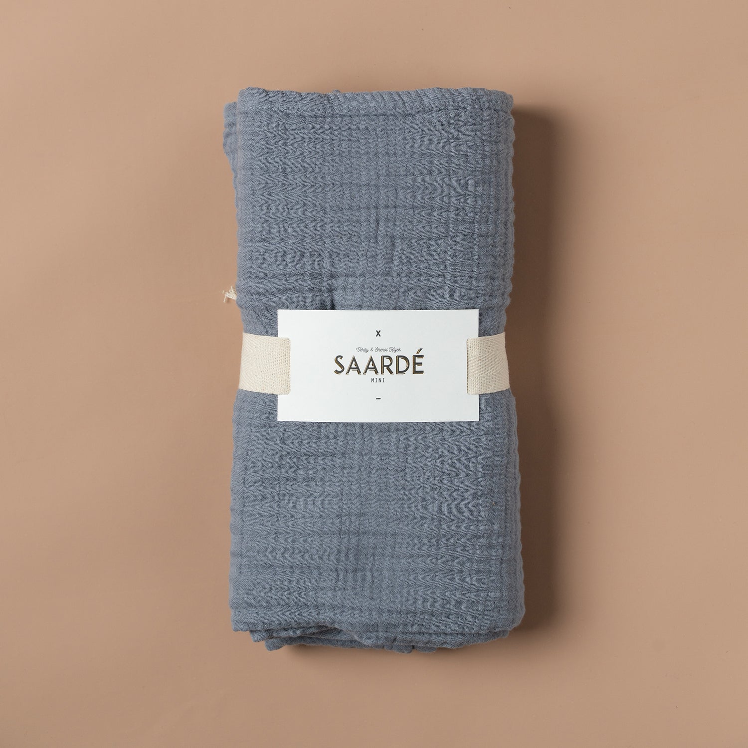 Enes Crinkle Baby Blanket | Pale Grey -  -  - Saardé - Saardé.
