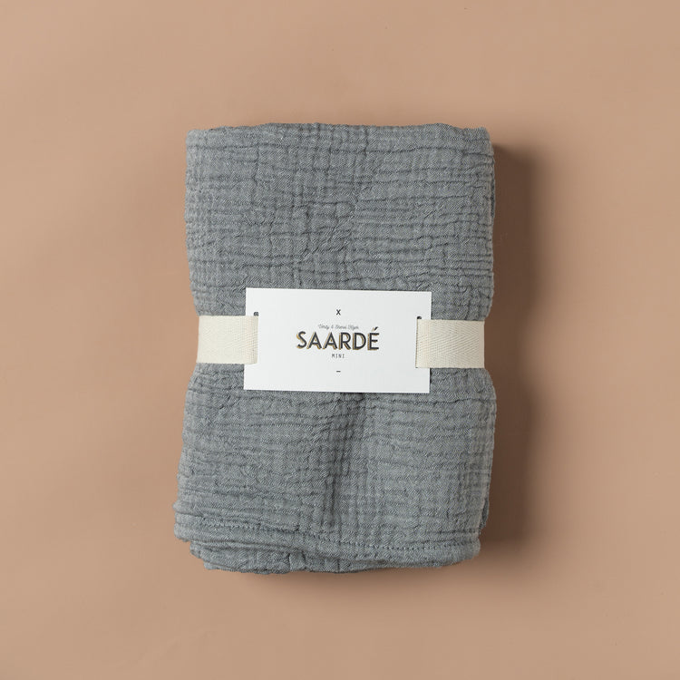 Enes Crinkle Baby Blanket | Guava