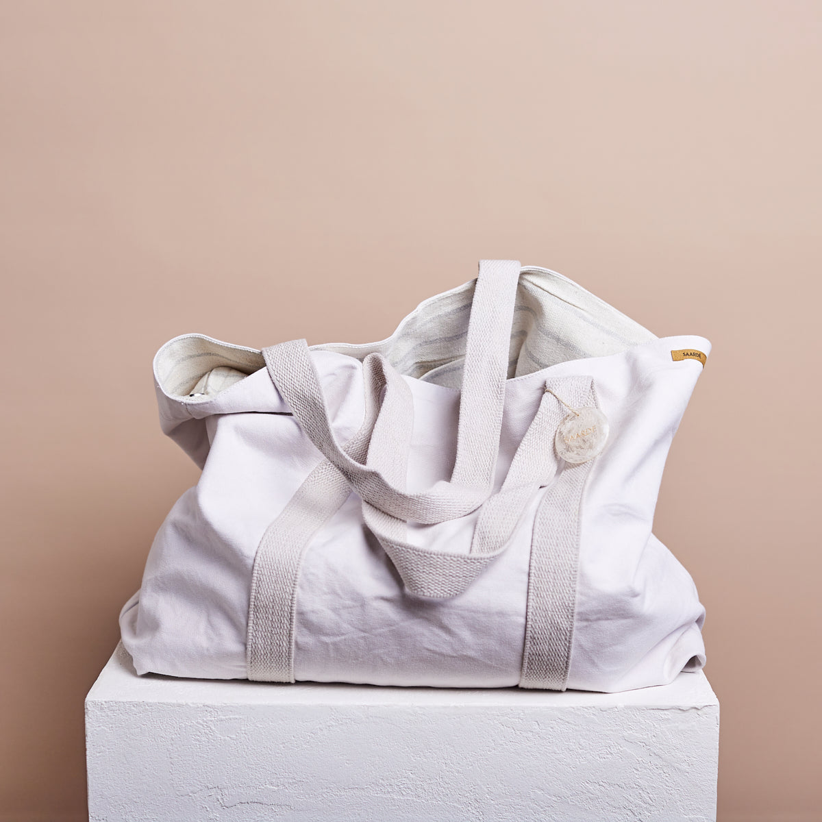 Journey Cotton Canvas Tote Bag | Clay -  -  - Saardé - Saardé.