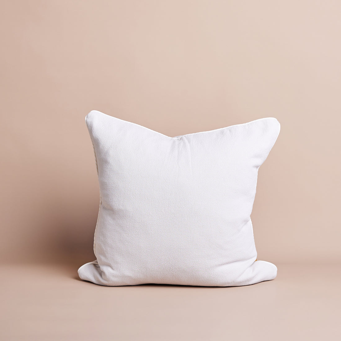 Vintage Wash Cushion Range | Clay w Piping - Square | With Feather Insert - Square | With Feather Insert - Saarde - Saardé.