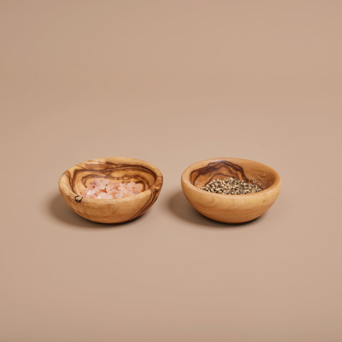 Olive Wood | Salt and Pepper Dishes | Set of 2 -  -  - Saardé - Saardé.